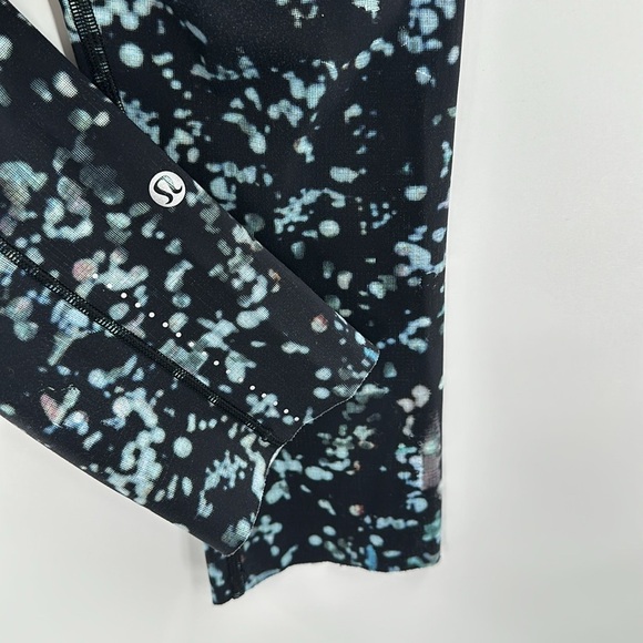 Lululemon Fast & Free Crop II Nulux 19" Pixel Haze Multi Black 4 - Picture 5 of 7